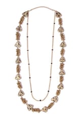 Miharu Crafts-Dokra Golden Brass Bead Layer Necklace