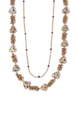 Miharu Crafts-Dokra Golden Brass Bead Layer Necklace