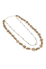 Miharu Crafts-Dokra Golden Brass Bead Layer Necklace