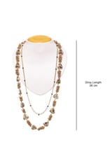 Miharu Crafts-Dokra Golden Brass Bead Layer Necklace