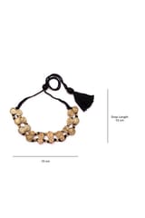 Miharu Crafts-Brass Thread Choker Necklace