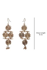 Miharu Crafts-Dokra Triangle Dangle Earring