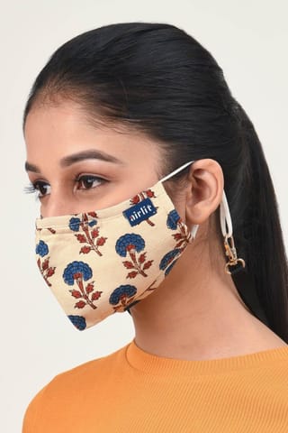 Airlit-ASTRAL Bagru Hand Block Printed cotton Reusable Mask