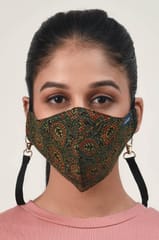 Airlit-IRIS LANEAjrakh Hand Block Printed cotton Reusable Mask