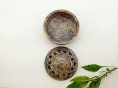 Al Maun | AFAF | Natural Multicolor Soapstone | Hand Carved Lattice Craft Multiuse Incense Holder