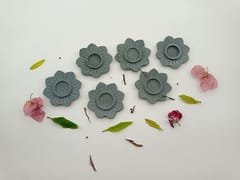 Al Maun | Zorah | Marble Natural Grey Soapstone | Handmade Lotus Shape Hand Carved | Tealight & Candle Holders | A Perfect Handmade Product for Gifting | for Home Decor & Festivals | Set of 6