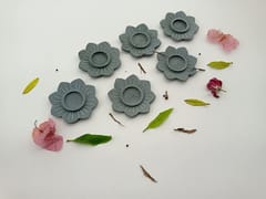 Al Maun | Zorah | Marble Natural Grey Soapstone | Handmade Lotus Shape Hand Carved | Tealight & Candle Holders | A Perfect Handmade Product for Gifting | for Home Decor & Festivals | Set of 6