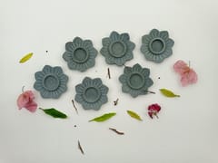 Al Maun | Zorah | Marble Natural Grey Soapstone | Handmade Lotus Shape Hand Carved | Tealight & Candle Holders | A Perfect Handmade Product for Gifting | for Home Decor & Festivals | Set of 6