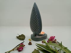 Al Maun | Taifa | Marble Natural Grey Soapstone | Handmade Leaf Shape Lattice Craft | Tealight & Candle Holders Diya | A Perfect Handmade Product for Gifting | for Home Decor & Festivals