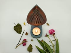 Al Maun | Taifa | Marble Natural Grey Soapstone | Handmade Leaf Shape Lattice Craft | Tealight & Candle Holders Diya | A Perfect Handmade Product for Gifting | for Home Decor & Festivals