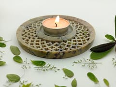 Al Maun | Nima | Marble Natural Multicolor Soapstone | Handmade Round Ring Shape Lattice Craft | Tealight & Candle Holders Diya | A Perfect Handmade Product for Gifting | for Home & Festivals