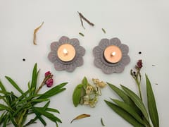 Al Maun | Kanan Marble Natural Multicolor Soapstone | Handmade Lotus Shape Hand-Carved Craft |Tealight & Candle Holders Diya | A Perfect Handmade Product for Gifting | for Home & Festivals | Set of 2