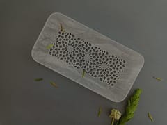 Al Maun | Faris | Marble Natural White Alabaster Soapstone | Handmade Rectangle Lattice Craft | Decorative Multipurpose Tray | Jewellery, Storage, Table & Serving Tray | For Your Home Decor & Dining