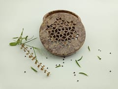 Al Maun | Lumiya | Marble Natural Multicolor Soapstone | Handmade Round Lattice Craft | Multiusage Box For Nut & Spices, Storage Jewellery and Ornament Box