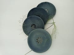 Al Maun | Aasimah | Natural Grey Soapstone Hand Carved Coasters - Set of 4