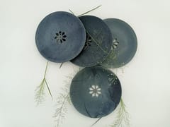 Al Maun | Aasimah | Natural Grey Soapstone Hand Carved Coasters - Set of 4