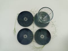 Al Maun | Aasimah | Natural Grey Soapstone Hand Carved Coasters - Set of 4