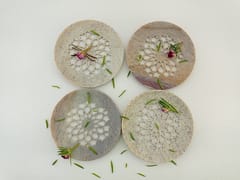 Al Maun | Zayn | Marble Natural Multicolor Soapstone | Handmade Round Lattice Craft | Unique, Handmade Coaster for Drinks, Beverages, Bar, Living Room, Kitchen & Wine Glasses - Elegant Look | Set of 4