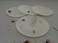 Al Maun | Inara | Marble Natural White Soapstone | Handmade Round Lattice Craft | Unique, Handmade Coaster for Drinks, Beverages, Bar, Living Room, Kitchen & Wine Glasses - Elegant Look | Set of 4