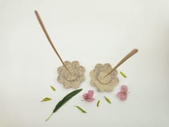 Al Maun | Noma | Marble Natural Multicolor Soapstone | Handmade Lotus Shap Hand Carved Craft | Lotus Incense Stick Holder | Agarbatti Stand | for Home Fragrance & Home Decor | Set of 2