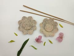 Al Maun | Noma | Marble Natural Multicolor Soapstone | Handmade Lotus Shap Hand Carved Craft | Lotus Incense Stick Holder | Agarbatti Stand | for Home Fragrance & Home Decor | Set of 2