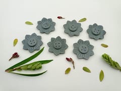 Al Maun | Gizeh | Marble Natural Grey Soapstone | Handmade Lotus Shap Hand Carved Craft | Lotus Incense Stick Holder | Agarbatti Stand | for Home Fragrance & Home Decor | Set of 6