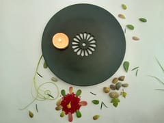 Al Maun | Zudora | Marble Natural Black Soapstone | Handmade Round Lattice Craft | Tealight & Candle Holders Diya | A Perfect Handmade Product for Gifting | for Home Decor, Festivals, Table Accents