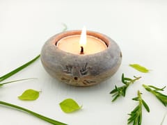 Al Maun | Mazin | Marble Natural Multicolor Soapstone | Handmade Round Tyre Shap Carving Craft | Tealight & Candle Holders Diya | A Perfect Handmade Product for Gifting | for Home Decor & Festivals