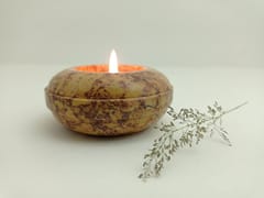 Al Maun | Hita | Marble Natural Multicolor Soapstone | Handmade Round Turning Craft Tea-Light & Candle Holders | A Perfect Handmade Product for Gifting | for Home Decor, Festivals,Table Accents
