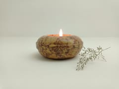 Al Maun | Hita | Marble Natural Multicolor Soapstone | Handmade Round Turning Craft Tea-Light & Candle Holders | A Perfect Handmade Product for Gifting | for Home Decor, Festivals,Table Accents