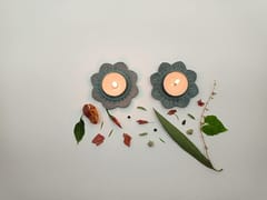 Al Maun | Amrah | Marble Natural Grey Soapstone | Handmade Lotus Shape Hand-Carved Craft | Tealight & Candle Holders Diya | A Perfect Handmade Product for Gifting | for Home & Festivals | Set of 2