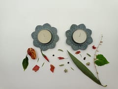 Al Maun | Amrah | Marble Natural Grey Soapstone | Handmade Lotus Shape Hand-Carved Craft | Tealight & Candle Holders Diya | A Perfect Handmade Product for Gifting | for Home & Festivals | Set of 2