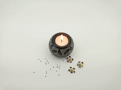 Al Maun | Mutaal | Marble Natural Black Soapstone | Handmade Ball Shape Carving Craft | Tealight & Candle Holders Diya | A Perfect Handmade Product for Gifting | for Table, Home Decor & Festivals