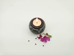 Al Maun | Almas | Marble Natural Black Soapstone | Handmade Ball Shape Carving Craft | Tealight & Candle Holders Diya | A Perfect Handmade Product for Gifting | for Home Decor & Festivals