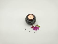 Al Maun | Almas | Marble Natural Black Soapstone | Handmade Ball Shape Carving Craft | Tealight & Candle Holders Diya | A Perfect Handmade Product for Gifting | for Home Decor & Festivals