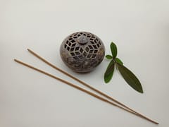 Al Maun | FAW | Marble Natural Multicolor Soapstone | Handmade Round Lattice Craft | Multiusage Incense Holder for Nut & Spices, Storage Jewellery and Ornament Box
