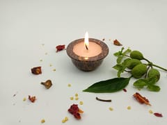 Al Maun | Huda | Marble Natural Multicolor Soapstone | Handmade Round Turning Craft | Tealight & Candle Holders Diya | A Perfect Handmade Product for Gifting | for Home and Festivals