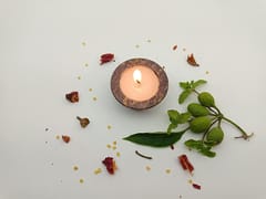 Al Maun | Huda | Marble Natural Multicolor Soapstone | Handmade Round Turning Craft | Tealight & Candle Holders Diya | A Perfect Handmade Product for Gifting | for Home and Festivals