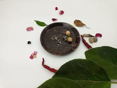 Al Maun | Daniel | Marble Natural Multicolor Soapstone | Handmade Round Turning Craft | Decorative Multipurpose Tray | Jewellery, Storage, Table & Serving Tray | For Your Home Decor & Dining