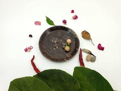 Al Maun | Daniel | Marble Natural Multicolor Soapstone | Handmade Round Turning Craft | Decorative Multipurpose Tray | Jewellery, Storage, Table & Serving Tray | For Your Home Decor & Dining