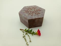 Al Maun | Hirz | Marble Natural Multicolor Soapstone | Hexagonal Handcrafted Storage Jewellery and Ornament Storage Box
