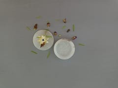 Al Maun | Azzam | Marble Natural White Alabaster Soapstone | Handmade Round Inlay Craft | Multiusage Box For Nut & Spices, Storage Jewellery and Ornament Box
