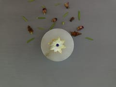 Al Maun | Azzam | Marble Natural White Alabaster Soapstone | Handmade Round Inlay Craft | Multiusage Box For Nut & Spices, Storage Jewellery and Ornament Box