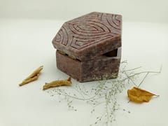 Al Maun | Bazigha | Marble Natural Multicolor Soapstone | Handmade Hexagnal Handcrafted Pattern | Multiusage Box For Nut & Spices, Storage Jewellery and Ornament Box