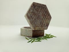 Al Maun | Ehan | Marble Natural Multicolor Soapstone | Handmade Hexagnal Handcrafted Pattern | Multiusage Box For Nut & Spices, Storage Jewellery and Ornament Box