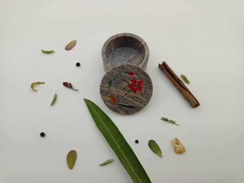Al Maun | Ain | Hand Carved Jewellery Box | Made With Soapstone