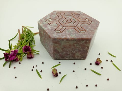 Al Maun | Ermina | Hand Carved Jewellery Box | Made With Soapstone