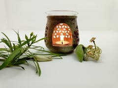Al Maun | Hiba | Hand Carved Candle Pots & Stands | Made With Soapstone