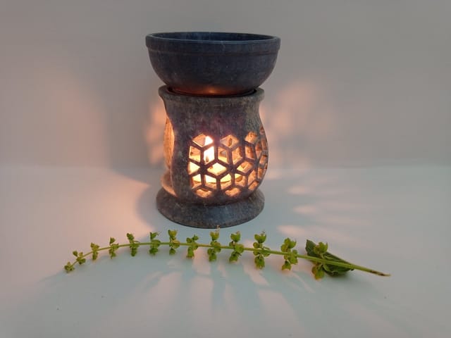 Al Maun | Giza | Hand Carved Aroma lamp | Made With Soapstone