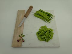 Al Maun | Zeke | Hand Carved Chopping Board | Cheese Platter | Made With Marble & Wood